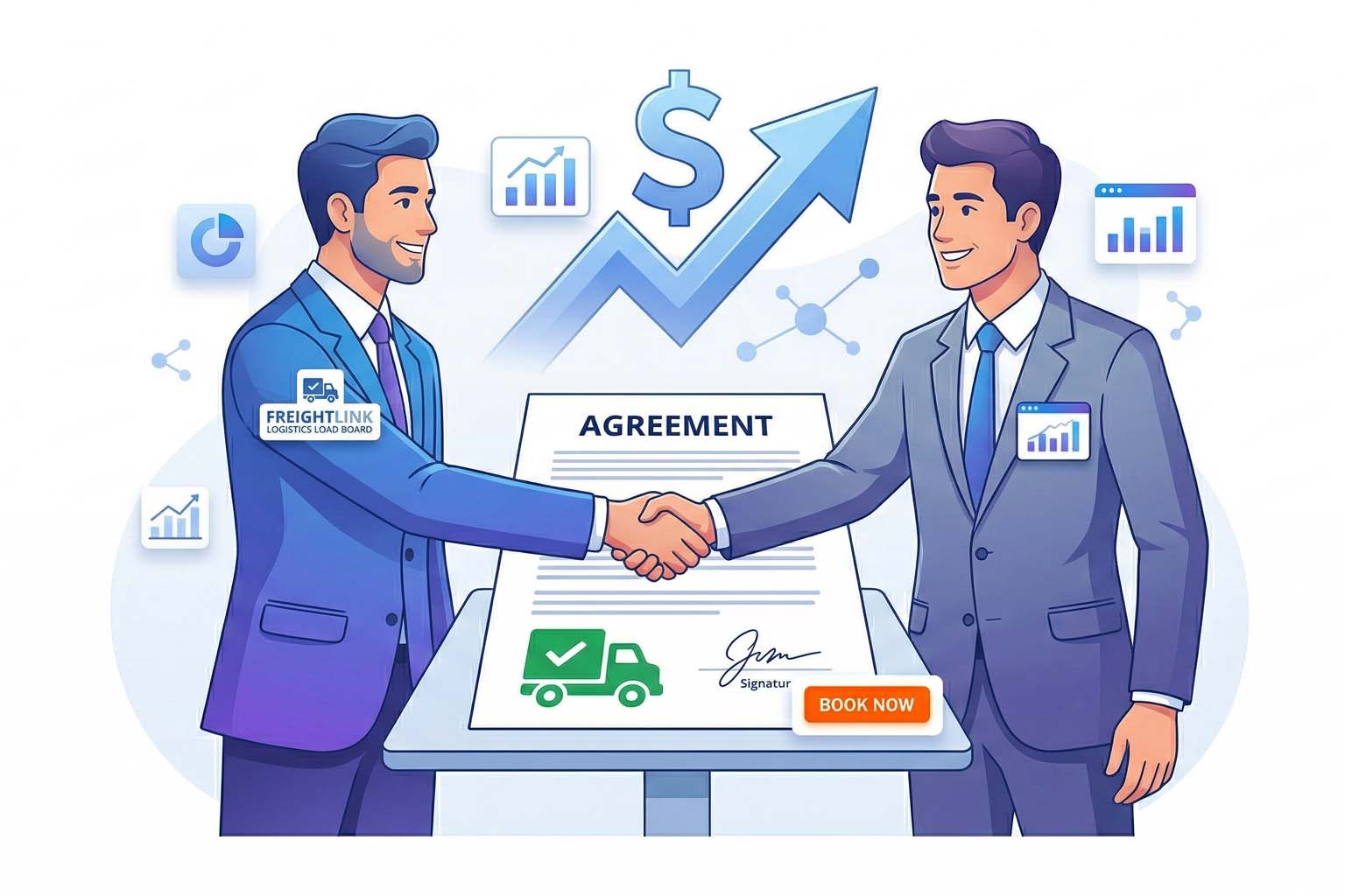 Broker negotiation and revenue growth in trucking